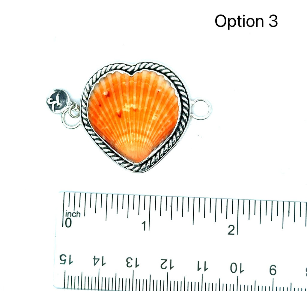 Heart Scallop Rope Bezel Soul Centers - Ocean Soul