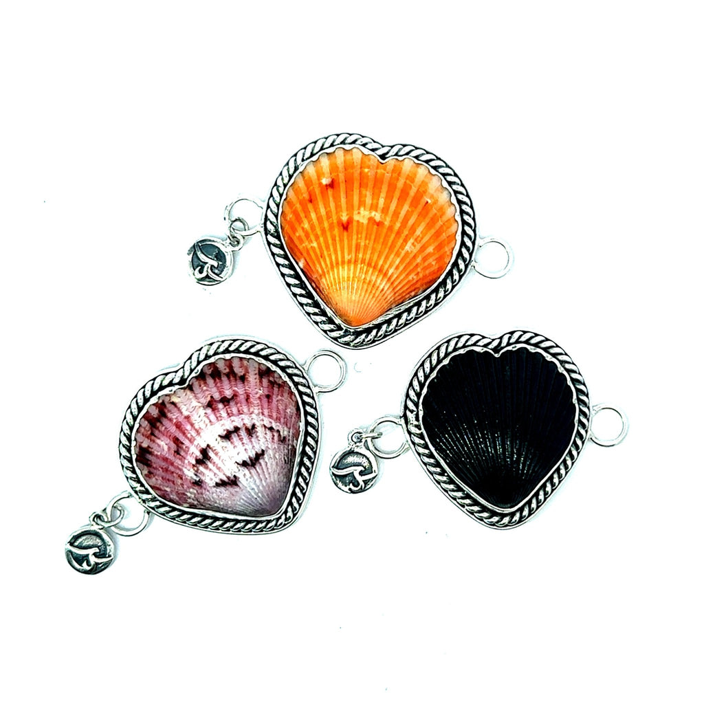 Heart Scallop Rope Bezel Soul Centers - Ocean Soul