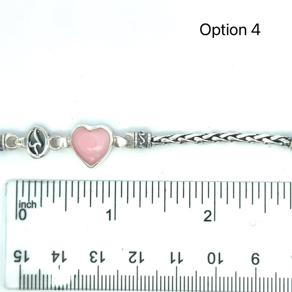 Heart Shaped Queen Conch Dainty Link Bracelet - Ocean Soul