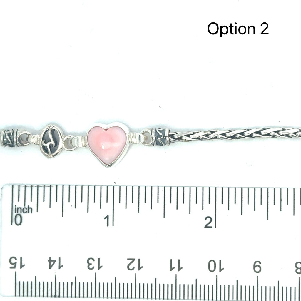 Heart Shaped Queen Conch Dainty Link Bracelet - Ocean Soul