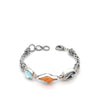 Horse Conch and Swarovski on the Deluxe Tigertail Adjustable Bracelet - Ocean Soul