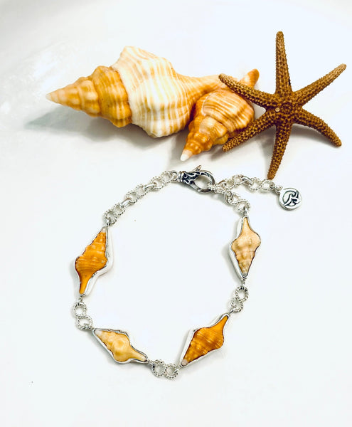 Horse Conch Infinity Link Bracelet - Ocean Soul