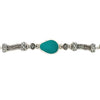 Large Vibrant Aqua Seaglass Bracelet - Ocean Soul