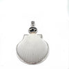 Large White Scallop Pendant - Ocean Soul