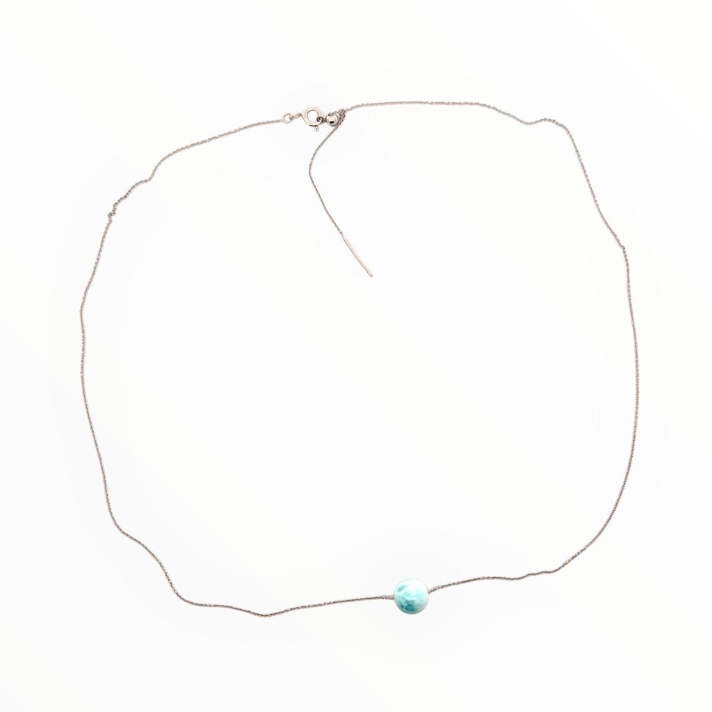 Larimar Bead Necklace - Ocean Soul