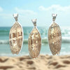 Lettered Olive Shell Pendant - Ocean Soul