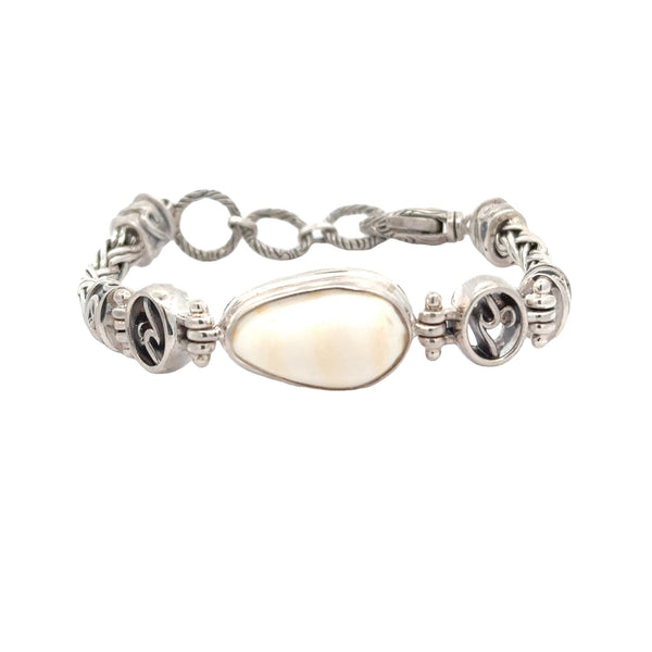 Marginella Shell Thick Romano Bracelet - Ocean Soul