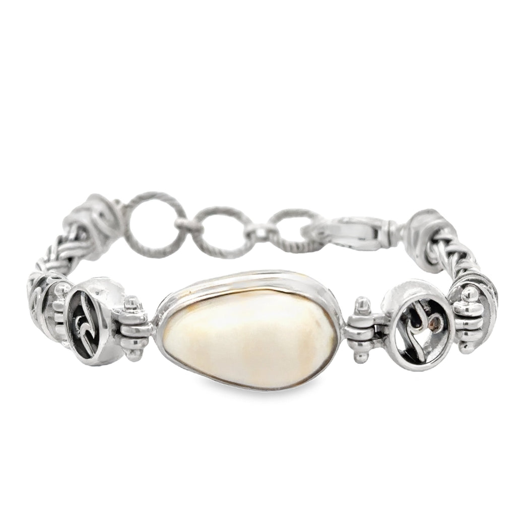 Marginella Shell Thick Romano Bracelet - Ocean Soul