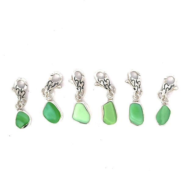 Milk Sea Glass Charms - Ocean Soul