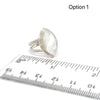Mother Of Pearl Vesica Rings - Ocean Soul