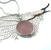 Neo Sea Glass and Sea Fan Casted Bezel Pendant - Ocean Soul