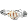 Nutmeg Shell Marco Adjustable Chain Bracelet - Ocean Soul