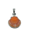 Orange Callico Scallop Necklace Pendant - Ocean Soul