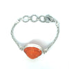 Orange Scallop Adjustable Romano Bracelet - Ocean Soul