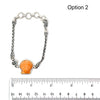 Orange Scallop Dainty Bracelet - Ocean Soul