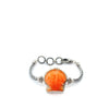 Orange Scallop on the Romano Adjustable Bracelet - Ocean Soul