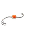 Orange Scallop on the Romano Adjustable Bracelet - Ocean Soul