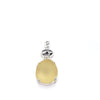 Pale Yellow Sea Glass Pendant - Ocean Soul