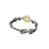 Perfect Yellow Seaglass Gumdrop Bracelet - Ocean Soul