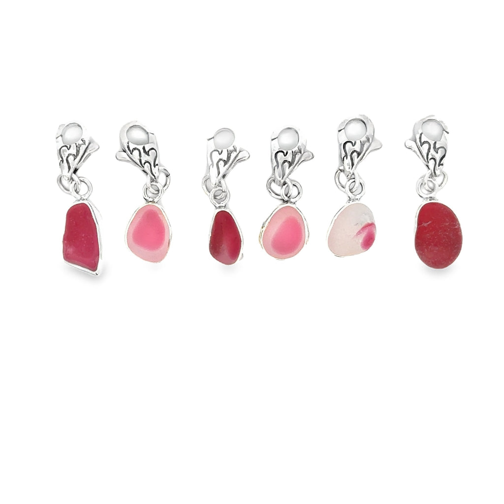 Pink Multi Seaglass Charms - Ocean Soul