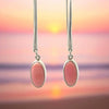 Queen Conch Oval Shaped Drop Earrings - Ocean Soul