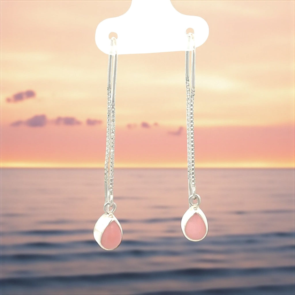 Queen Conch Threaded Earrings - Ocean Soul