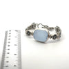 Rare Corn Flower Sea Glass Triple Tigertail Bracelet - Ocean Soul