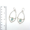 Rare Sea Glass Almond Shaped Earrings - Ocean Soul