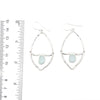 Rare Sea Glass Almond Shaped Earrings - Ocean Soul