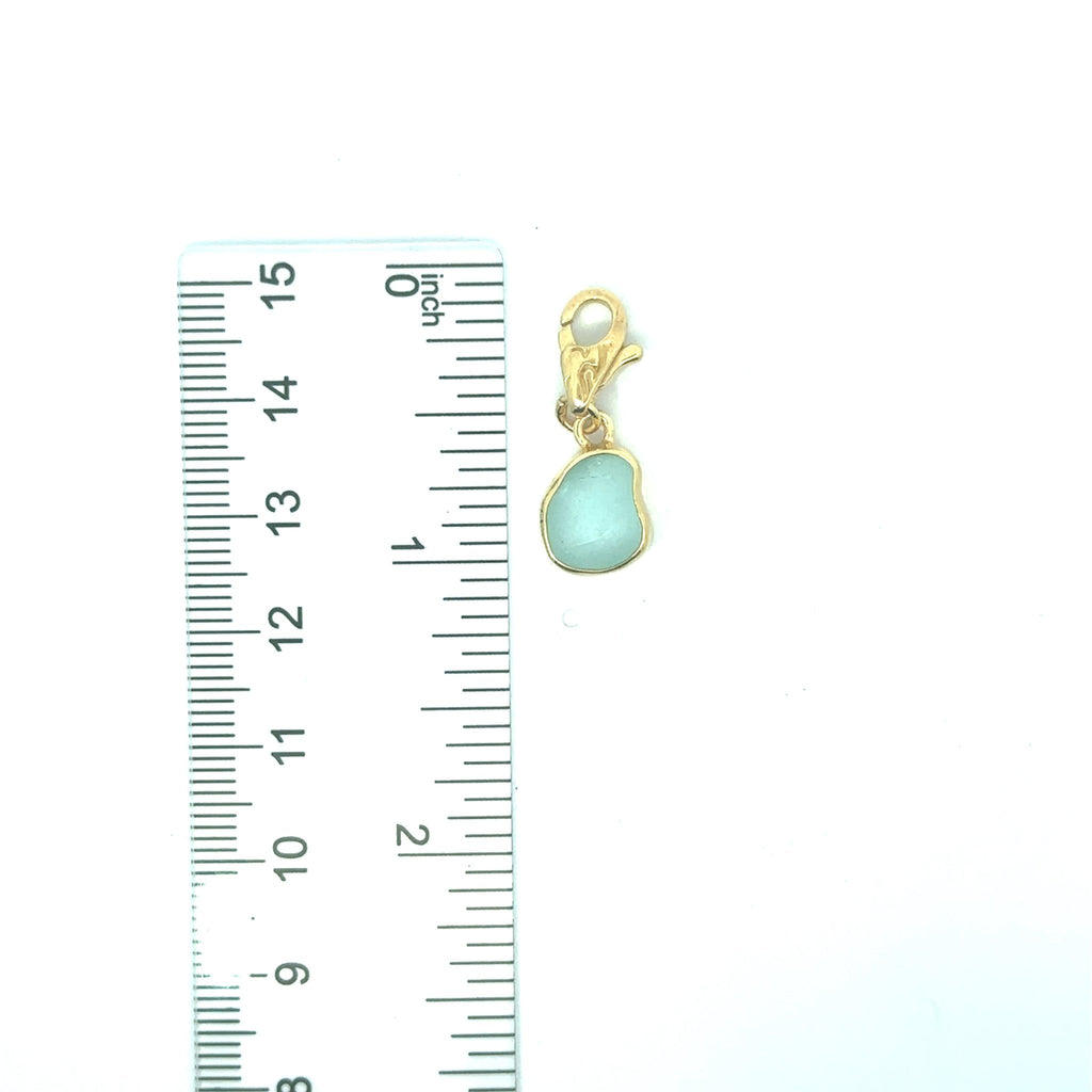 Rare Sea Glass Gold Vermeil Charms - Ocean Soul