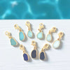Rare Sea Glass Gold Vermeil Charms - Ocean Soul