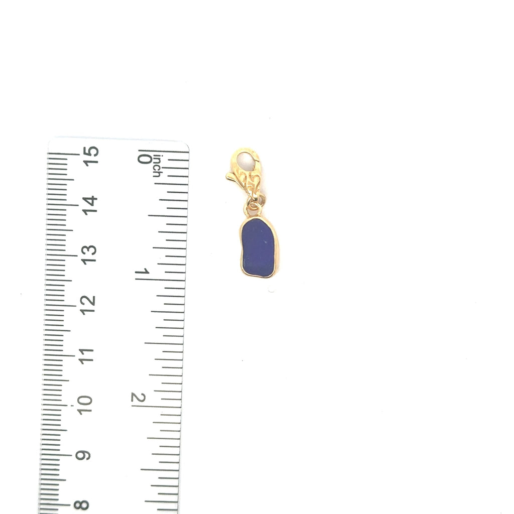 Rare Sea Glass Gold Vermeil Charms - Ocean Soul