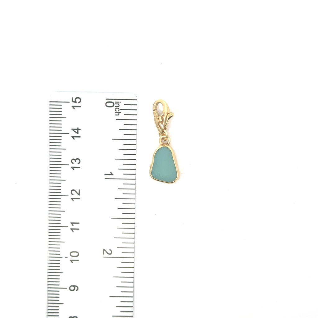 Rare Sea Glass Gold Vermeil Charms - Ocean Soul