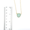 Rare Sea Glass Gold Vermeil Dainty Adjustable Necklaces - Ocean Soul