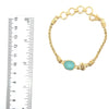 Rare Sea Glass Gold Vermeil Dainty Link Bracelets - Ocean Soul