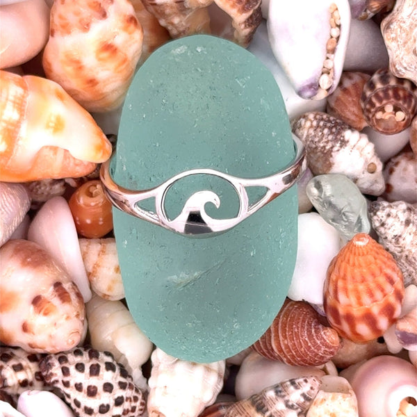 Rolling Wave Toe Ring - Ocean Soul