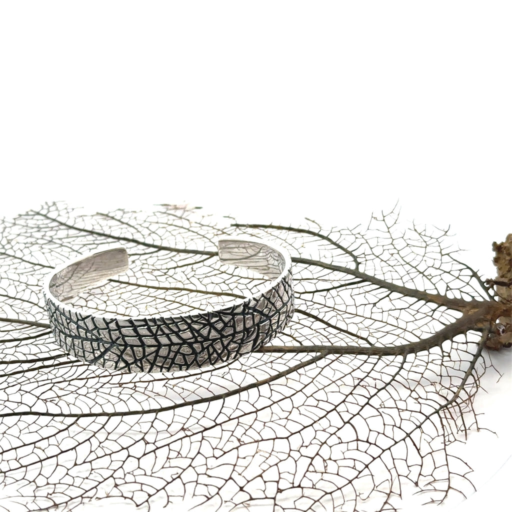 Sea Fan Casted Sterling Silver Cuff Bracelet - Ocean Soul