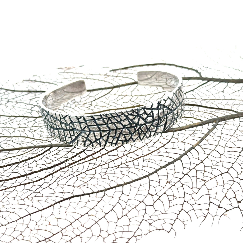 Sea Fan Casted Sterling Silver Cuff Bracelet - Ocean Soul