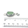 Sea Foam Sea Glass Rope Bezel Soul Center - Ocean Soul