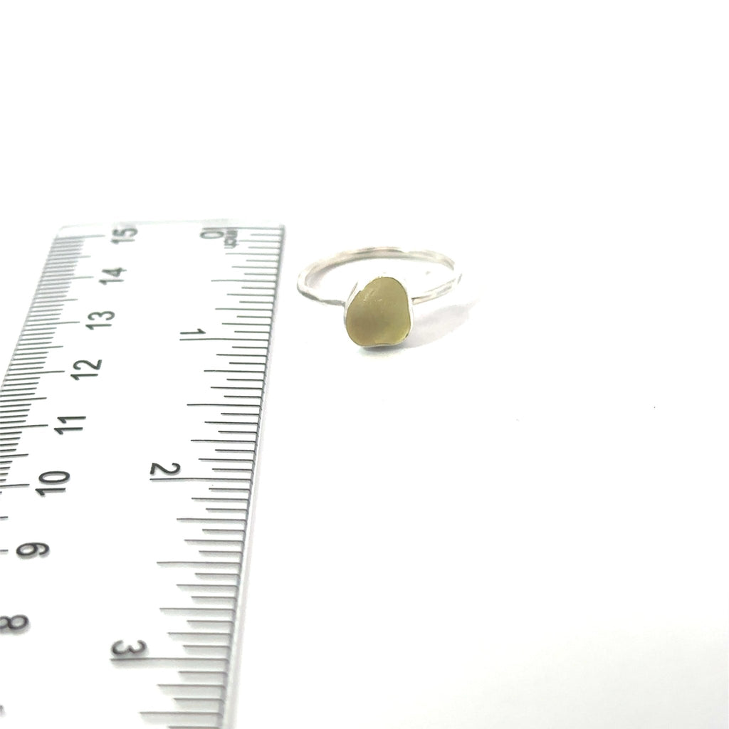 Sea Glass Stacker Rings - Size 6 - Ocean Soul