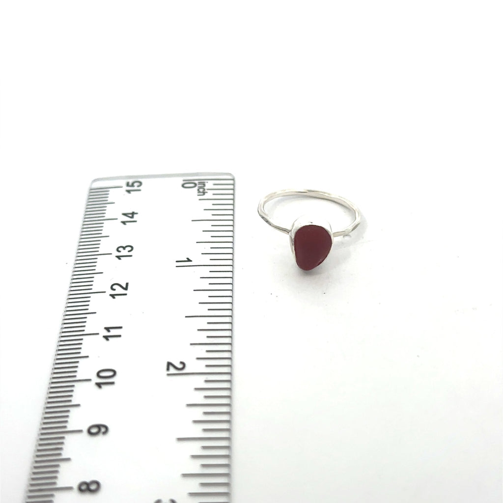 Sea Glass Stacker Rings - Size 6 - Ocean Soul