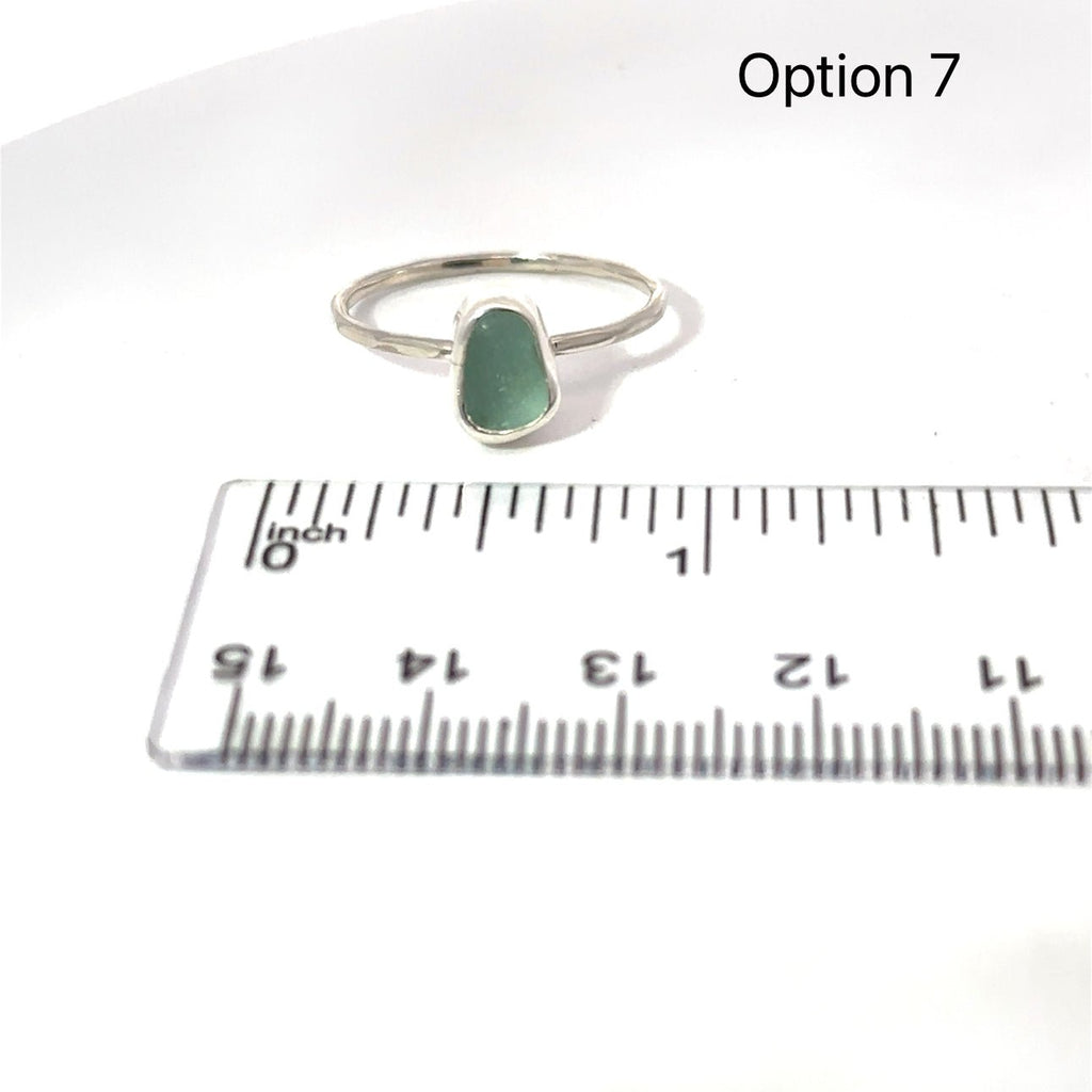 Seaglass Stacker Rings - Size 9 - Ocean Soul