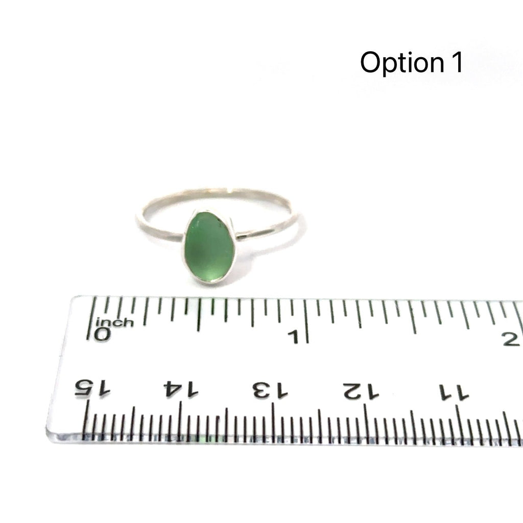 Seaglass Stacker Rings - Size 9 - Ocean Soul