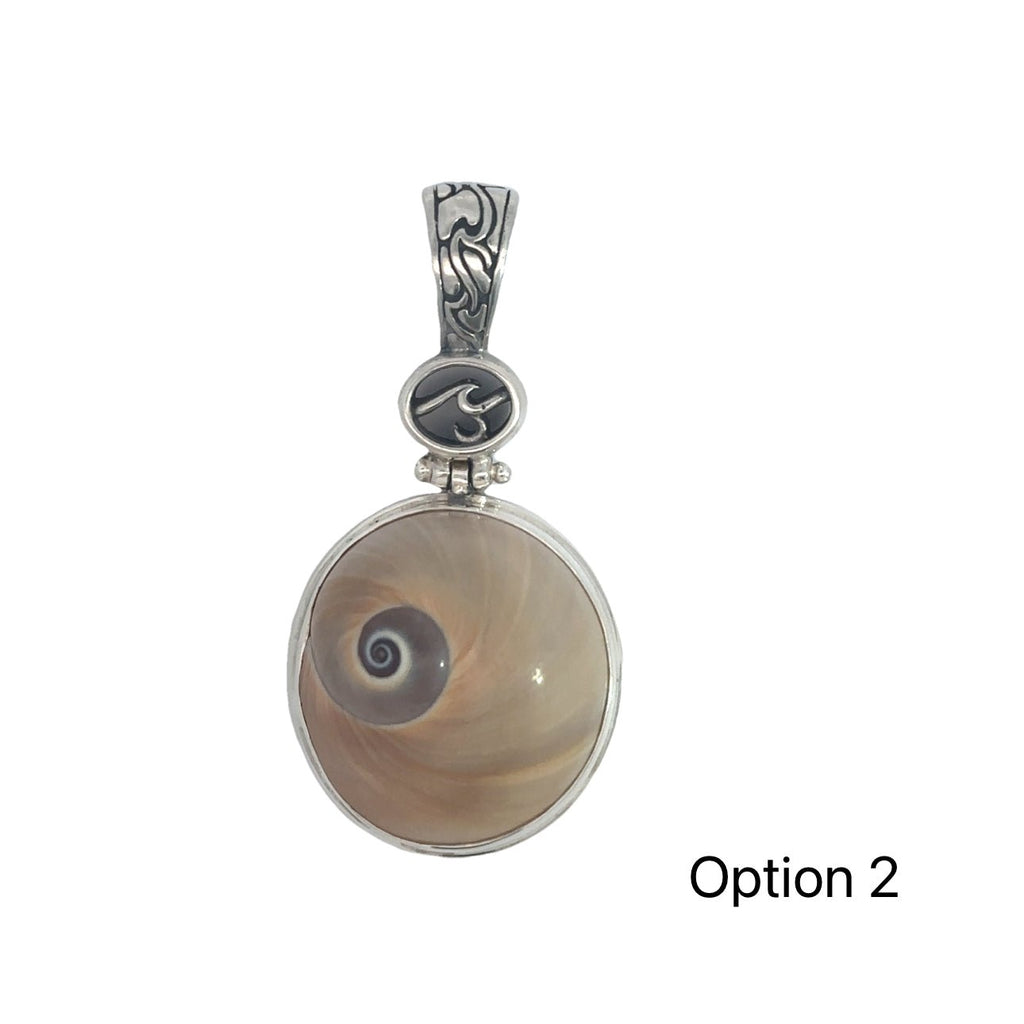 Shark Eye Shell Necklace Pendant - Ocean Soul