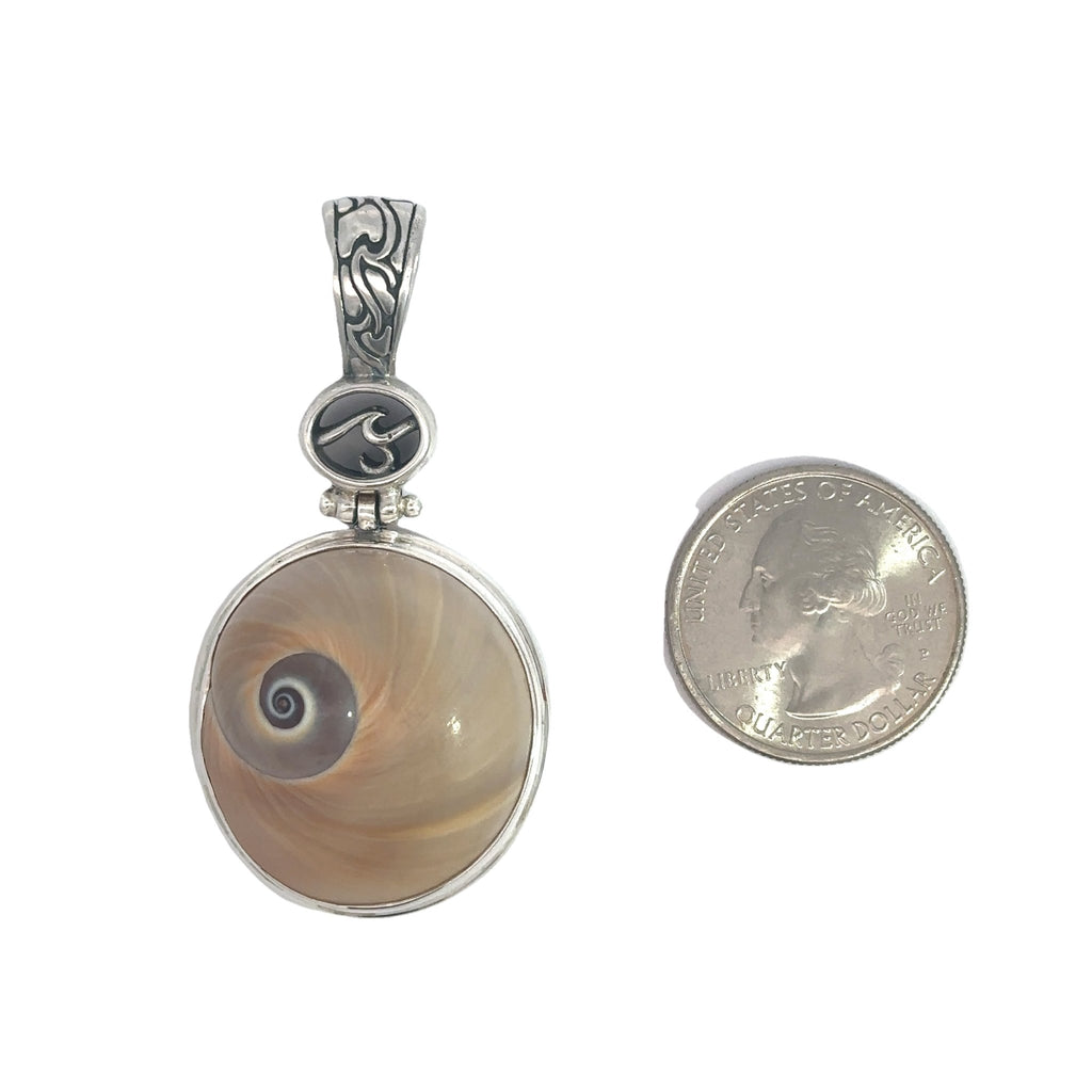 Shark Eye Shell Necklace Pendant - Ocean Soul