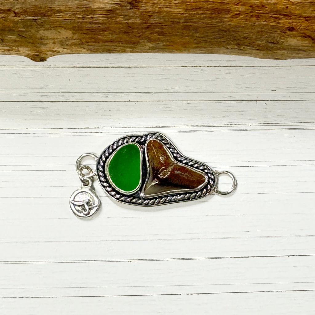 Shark Tooth and Sea Glass Center - Ocean Soul