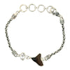 Shark Tooth Dainty Link Adjustable Bracelet - Ocean Soul