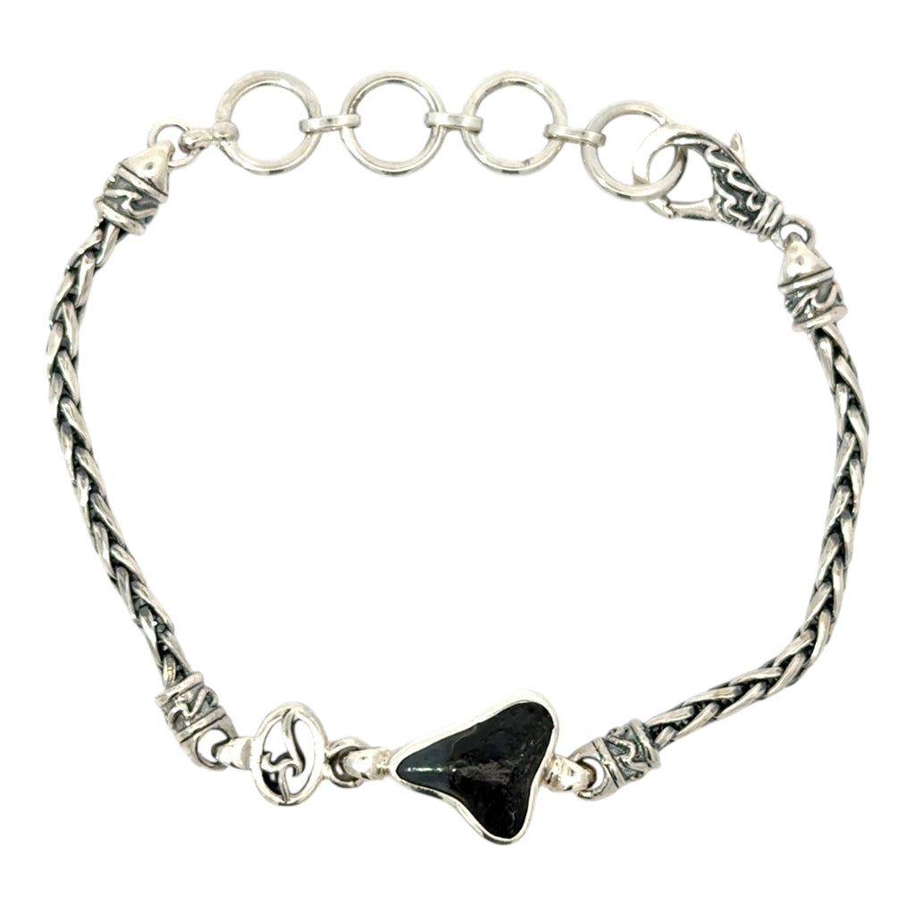 Shark Tooth Dainty Link Adjustable Bracelet - Ocean Soul