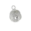 Small Silver Sand Dollar Pendant - Ocean Soul