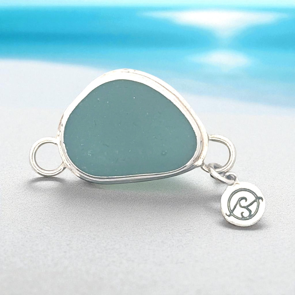 Teal Sea Glass Double Bezel Soul Center - Ocean Soul